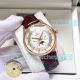 AAA replica Omega De Ville rose gold case moon phase automatic watch black leather strap (2)_th.jpg